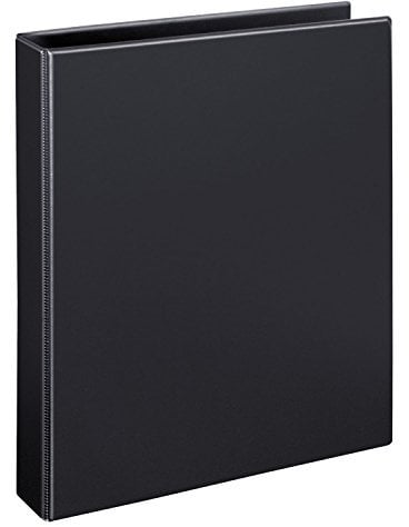 VELOFLEX 4143080 - Ringbuch Comfort DIN A4, Ordner, Ringordner, Hefter, 4-Ring-Mechanik, 25mm, PVC, schwarz, 1 Stück