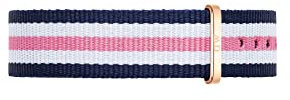 Daniel Wellington Classic Southampton, Montre Bleu-Rose-Blanc/Or Rose Bracelet, 18mm, NATO, pour Femmes et Hommes