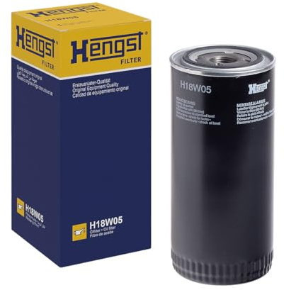 HENGST - Ölfilter H18W05 - Öl-Anschraubfilter für KFZ | Hochwertiger Motorölfilter für KFZ mit Otto- oder Dieselmotor - Robuster Ölfilter mit hoher Schmutzaufnahmefähigkeit