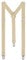 Autiga Hosenträger Herren Damen Hosen Träger Y Form Style Clips Schmal Neon Bunt Farbig, Beige, unisize