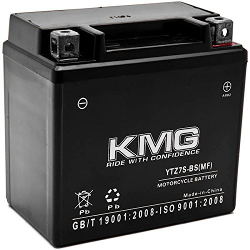 KMG Ytz7s batterie pour Yamaha 250 Wr250 F 2003–2007 scellé Maintenace gratuit batterie 12 V Haute performance SMF OEM de remplacement sans entretien Powersport motoneige Moto ATV Scooter Bateau KMG