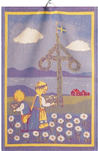 Handtuch / Küchentuch -Svensk Sommar- Mehrfarbig, 35x50 cm (Ekelund Schweden)