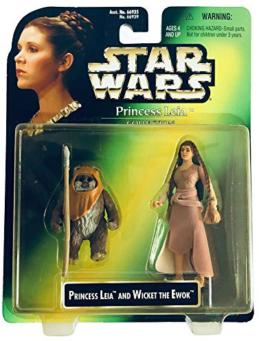 Star Wars Princess Leia and Wicket the Ewok Action Figures