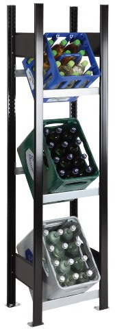 SCHULTE Lagertechnik Grundregal, Getränkekistenregal