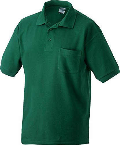 Klassisches Herrenpolo mit Brusttasche (S - 3XL) 3XL,Dark-Green [Misc.]