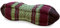 livasia Nackenstützkissen Papayakissen - Ø 13x43cm - Nackenkissen Papayaform, Sofakissen, Lesekissen mit Kapok, Kissen für Garten und Balkon, Reisekissen handgefertigt (Weinrot)