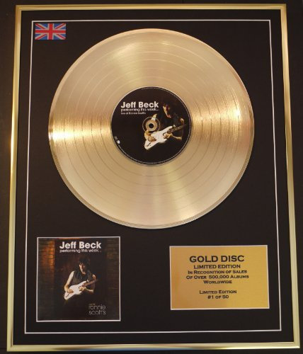 Jeff Beck/Ltd. Edition CD GOLD DISC/RECORD/Durchführung dieser Woche