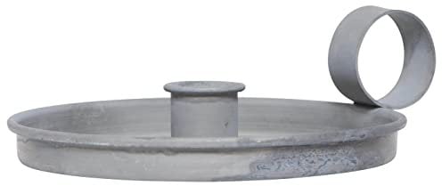 IB Laursen Metall Kammer Leuchter grau Henkel für Stab Kerzen Ständer Halter
