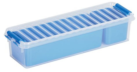 Sunware Q-Line Mixed Box mit 2 Körben, transparent blau, One Size
