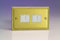 Varilight - 4G 1 or 2W 10A Switch Georgian Brass - XG9W