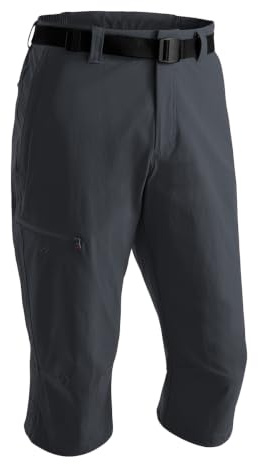 Maier Sports Jennisei, Kurze Herren Wanderhose, Wasserabweisende Capri | Für Trekking und Hiking, mSTRETCH pro 4 für mehr Komfort, Dryprotec für schnelles Trocknen, Perfekt für den Sommer