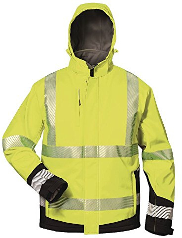 Elysee Warnschutz-Winter Softshelljacke Melvin, 1 Stück, Größe S, gelb/schwarz, 23426-S