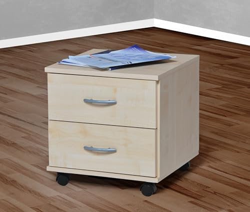 Rollcontainer Bürocontainer Schubcontainer Nachtschrank ahorn -4