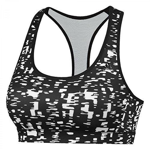adidas Damen Sport BH Racerback A B Cup, Weiß/Schwarz, XXS