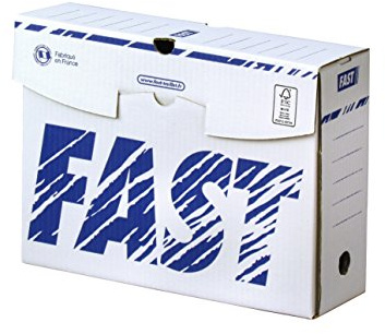 Fast 10 Stück Ablagebox Manuelle 10 cm Dos 10 cm Blanc/Bleu