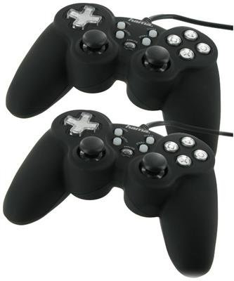 2 x PS2 Dual Vibration controlador doble Pack Gamepad/2 x