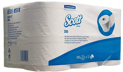 KCP 8518 SCOTT PLUS Toilet Tissue Rollen, Standard, Weiß (12600-er Pack)