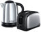 Russell Hobbs Lincoln Kettle and 2-Slice Toaster 21830 - Polished Stainless Steel Silver, Pack of 2, Large