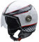 NZI Zeta Graphics Motorradhelm, Weiß/Schwarz/Rot, XS
