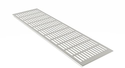 Lüftungsgitter Aluminium Stegblech Lüftung 150 mm x 800 mm (Silber eloxiert)