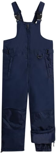iXtreme Boys and Girls Insulated Waterproof Snow Bib Kids Overalls Navy