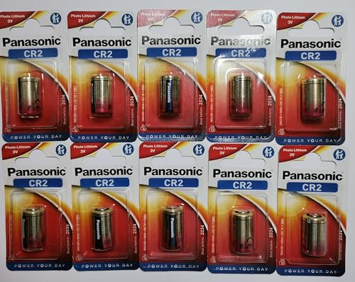 Panasonic Lot de 10 piles CR2
