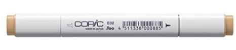 COPIC Classic Marker Typ E - 02, Fruit Pink, professioneller Layoutmarker, mit einer breiten und einer feinen Spitze
