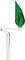 Orchideenstab Blumenstab Blumenhalter aus Glas mit Blatt grün 3 x 39 cm handgeformt Lauschaer Glas das Original