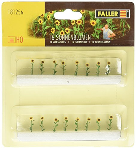 Faller 95523-16 Sonnenblumen, Zubehör für die Modelleisenbahn, Modellbau