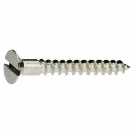 Reidl Holzschraube Senkkopf 3,5 x 16 mm DIN 97 Messing galv. vernickelt 200 Stück