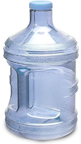 For Your Water 1 Gallon 3.7 Liter BPA Free FDA Approved Plastic Reusable Sport Water Bottle Container Jug with Handle and with 48MM Screw Cap 6.5 x 11. 5 - Blue - Made in the USA by For Your Water