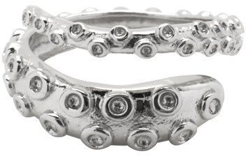 Serebra Jewelry Oktopus Tentakel Ring Größenverstellbar by (Glänzend)