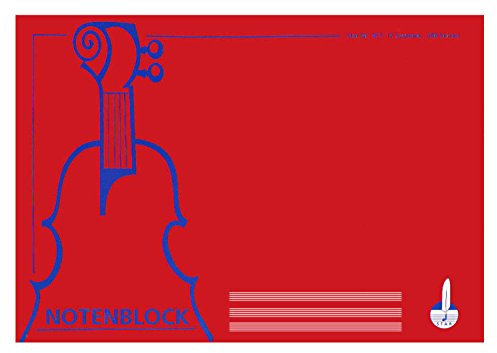 Notenblock 307/12 - DIN A4 quer 12 Systeme 200 Blatt
