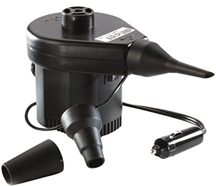 Happy People 78084 - Elektro Kompressorpumpe 12V Anschluss Camping Luftmatratzen Badeinsel Universal Adapter
