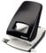 Leitz Starker Büro Locher aus Metall, Für 40 Blatt, Anschlagschiene mit Formatangaben, Ergonomisches Design, schwarz, 51380095