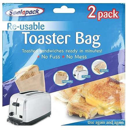 Sealapack SAP010-24 Toasterbeutel, Kunststoff, silberfarben