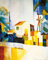 1art1 August Macke Poster Das Helle Haus, 1914 Kunstdruck Bild 50x40 cm