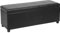 Corium Ottomane 119 x 38 x 45 cm schwarz Sitztruhe Polsterbank Sitzhocker Betthocker Truhe Bank