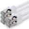 0.25 m - white - pack of 5 CAT.7 network cable patch cable SFTP PIMF LSZH Gigabit Lan cable 10Gb s cat7 raw cable with RJ45 connector Cat6a compatible with CAT5 CAT6 cat7 cat8