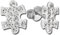 SilberDream Ohrringe Damen 925 Silber Ohrstecker Puzzle Zirkonia weiß SDO8033W Silber Ohrstecker