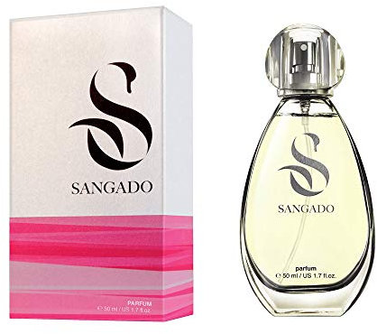SANGADO Mittelmeer-Brise, Parfüm für Damen, 8-10 Stunden Langanhaltend, Luxuriös duftend, Blumiges Fruchtiges, Zarte französische Essenszen, Extra-konzentriert (Parfüm), 50ml