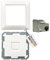 tsnetworks Keystone RJ45 Cat. 6A Modul inkl. Jung Keystone Abdeckung 1fach A1569-1WEWW & 1fach Rahmen AS581WW alpinweis, Netzwerkdose
