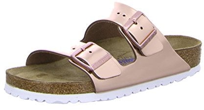 Birkenstock Arizona Leather Soft Footbed, Mules Donna, Metallic Copper 952091, 37.5 EU