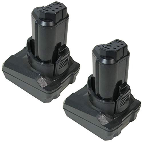 Trade-Shop Lot de 2 batteries Li-ion de qualité supérieure 12V 3000mAh équivalent AEG 3520, 3526, 4932, 584932, 954932, L1215, L1215P, L1215R pour BLL12C, BS12C2, BSS12C, BWS12, BWS12, BWS12. 12CBWS