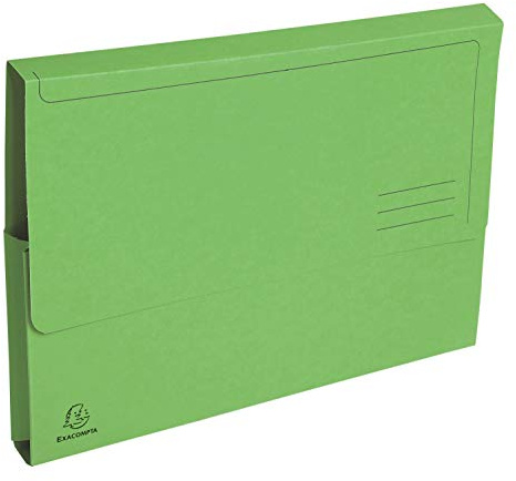 Exacompta 50 Pocket folders with Gusset Forever® Blue Angel Bright Green