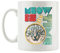 Pixxprint Meow is The time Coole Party Tasse, ca. 300ml Fassungsvermögen, Keramik Weiß, Spülmaschinenfest