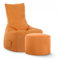 SITTING POINT only by MAGMA Sitzsack-Set Brava Swing + Hocker orange
