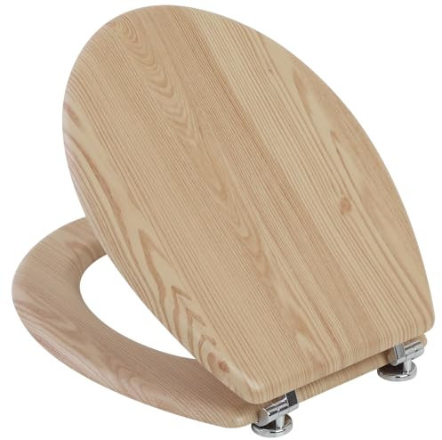 FERIDRAS 183001-B Copriwater, Legno, Acero, 5x37x45 cm