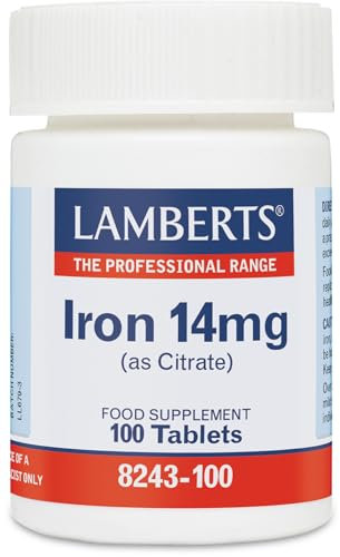Lamberts Iron 14mg as Citrate - 100 Tablets