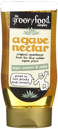The Groovy Food Company Organic Light Amber & Mild Agave Nectar 250ml (Pack of 3)